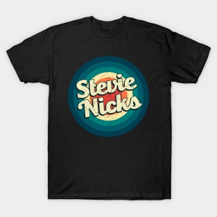 Graphic Stevie Name Retro Vintage Circle T-Shirt